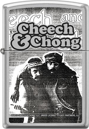 Cheech & Chong - Party - Brushed Chrome Zippo - Black Ball Corp. Exclusive