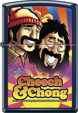 Cheech & Chong - Rise To The Occasion - Blue Matte Zippo - Black Ball Corp. Exclusive