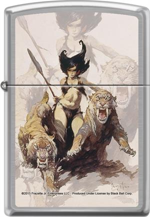 The Huntress by Frank Frazetta - Zippo - Black Ball Corp. Exclusive