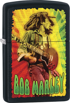 Bob Marley Zippo LIGHTER - Concert Black Matte - Black Ball Corp. Exclusive