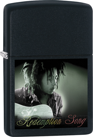 Bob Marley Zippo Lighter - Playing Guitar Black Matte - Black Ball Corp. Exclusive