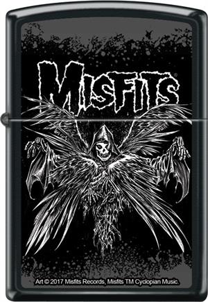 Misfits Zippo LIGHTER - Descending Angel - Black Matte - Black Ball Corp. Exclusive