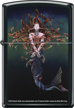 Metamorphosis By: Sheila Wolk BLACK Matte Zippo Lighter