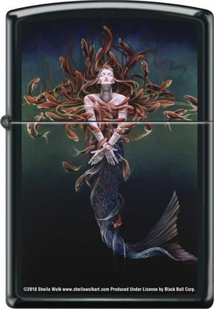 Metamorphosis By: Sheila Wolk Black Matte Zippo LIGHTER