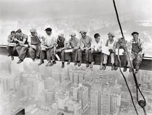 ''MEN on Beam Rockefeller Center - 18'''' x 24''''''