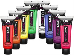 UV (Blacklight) Face PAINT and UV Body PAINT - 12ml