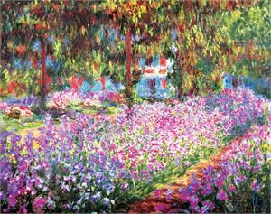 ''Monet - Garden at Giverny Mini POSTER - 11'''' X 14''''''