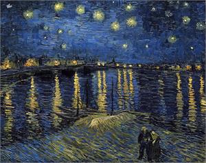 ''Van Gogh Starlight over Rhone Mini POSTER - 11'''' X 14''''''