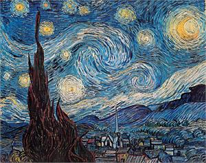 ''Van Gogh Starry Night Mini POSTER - 11'''' X 14''''''
