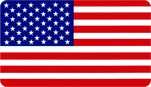 ''American Flag - 3.5'''' x 2.5'''' - STICKER''
