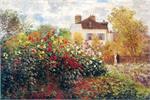 The Artist's Garden in Argenteuil by Monet Poster - 24