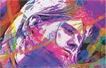Kurt Cobain Colors by David Lloyd Glover Poster 36