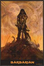 BARBARIAN - By: FRANK FRAZETTA - POSTER - 24