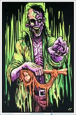 Zombie Stalker Black Light Poster - 23