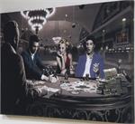 Royal Flush - Elvis Presley, James Dean & Marilyn Monroe B&W Canvas Print
