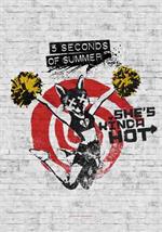5 Seconds of Summer - She's Kinda Hot Fabric Poster Image