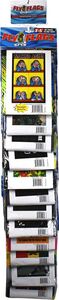 Fly FLAGS Blacklight Reactive Designs Assorted 12pc Clip Strip Display