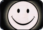 SMILEY FACE LARGE STICKER - 2 1/2