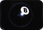 8 BALL- LARGE STICKER - 2 1/2