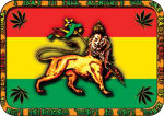 RASTA LION - MINI STICKER - 2