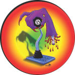 CLAW  - ROUND STICKER - 2 1/2