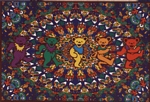 Grateful Dead Dancing Bears Licensed Tapestry