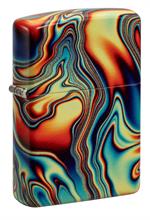Colorful Swirl Glow in the Dark Design Zippo Lighter Image