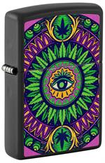Cannabis Pattern Glow in the Dark Design Zippo Lighter Preview Product on Storefront Image